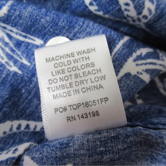 Chubbies Blue Nautical Printed Men's Popover Shirt Size Small 
Pineapple Anchor - Picture 7 of 13